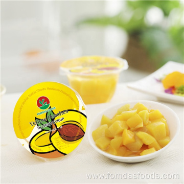 Factory Direct Yellow Peaches in 4oz Plastic Cup